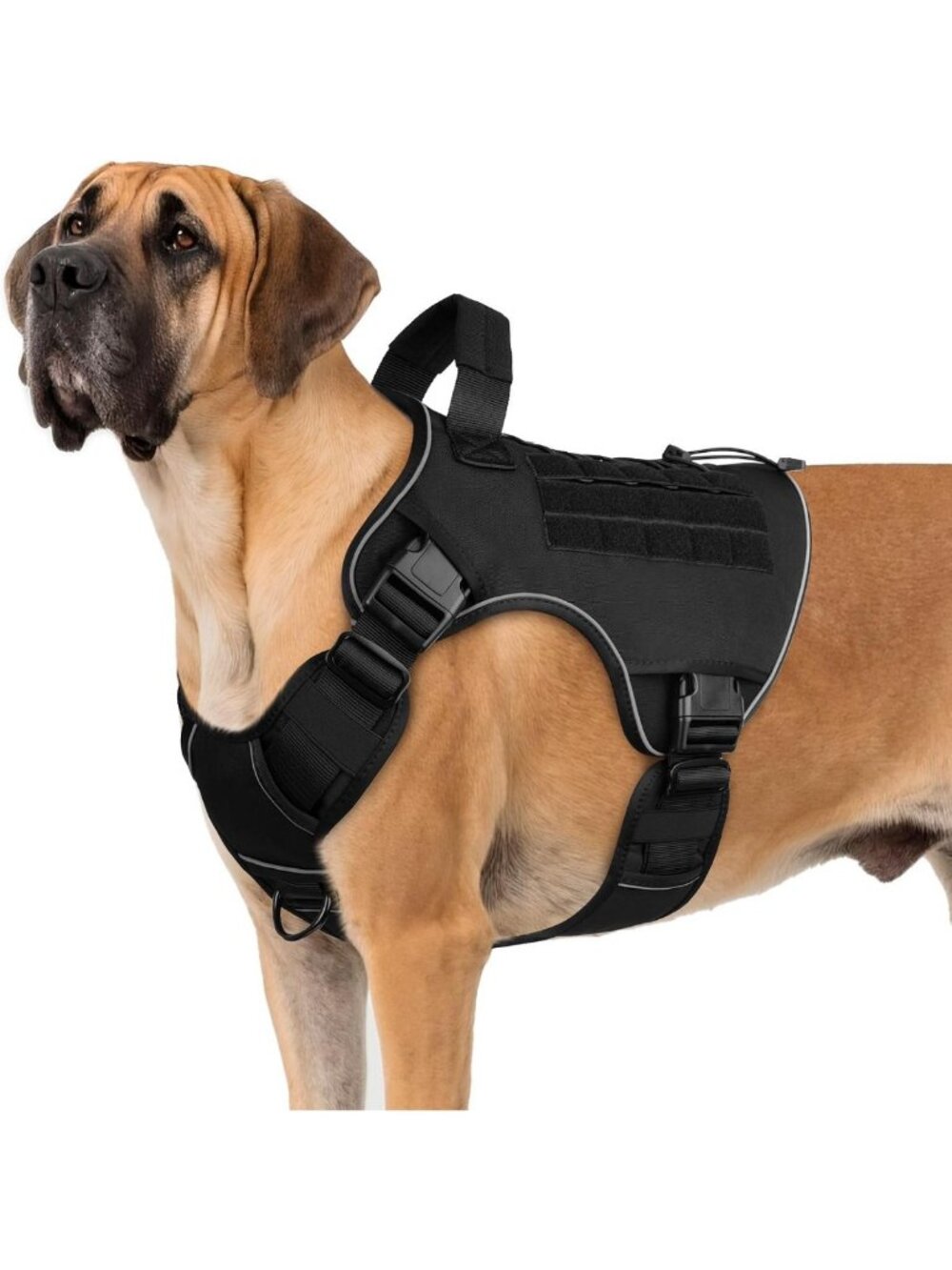 Adjustable No-Pull Tactical Dog Harness for XL Dogs - Comfortable & Durable